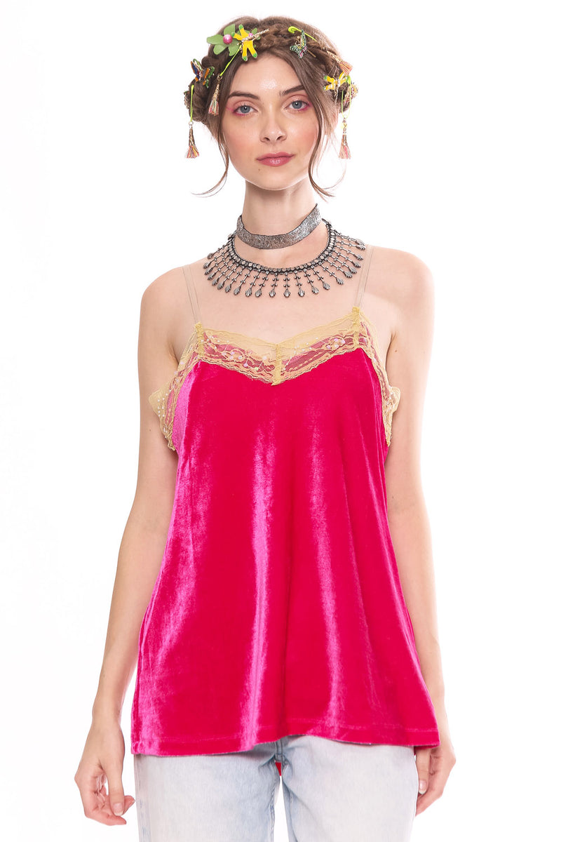 Velvet Dreams Cami/Fuchsia