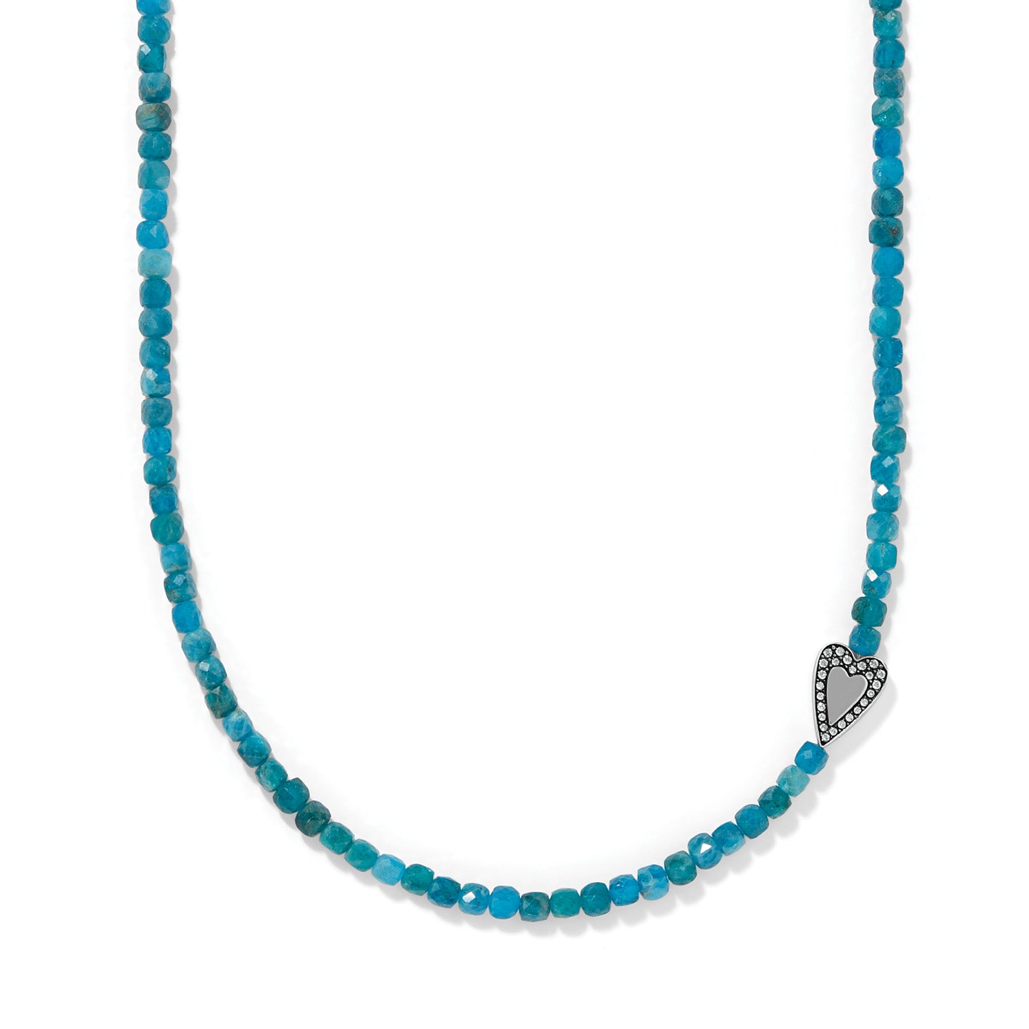 Love Messages Be Bold Teal Necklace