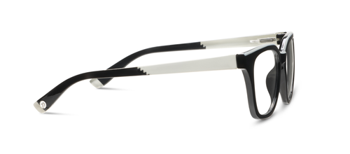 Le Fun Club Black/White Peepers Reading Glasses