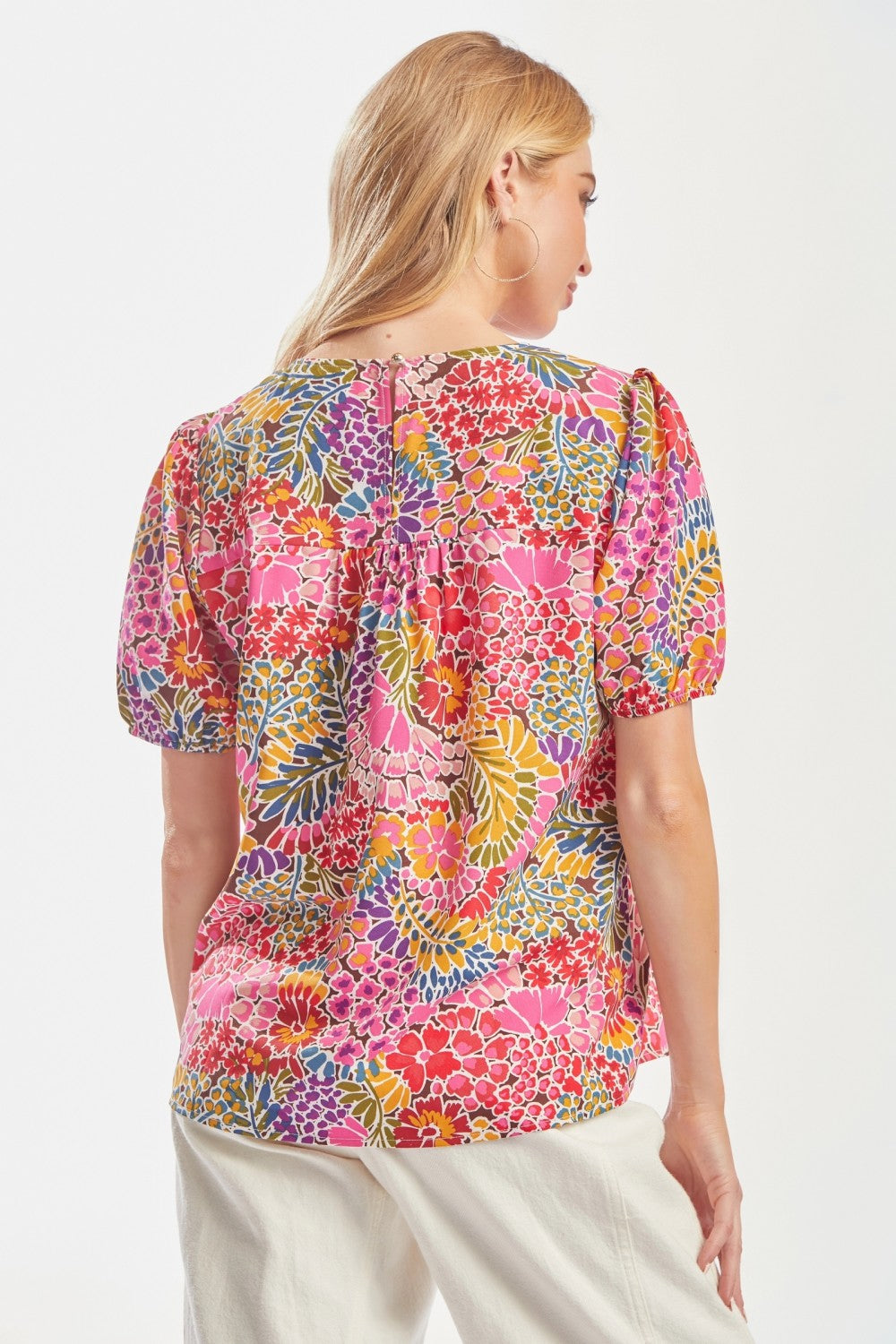 It's a Beautiful Summer Day Embroidered Top
