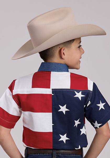 Children's Roper Stars & Stripes Short Sleeve Shirt