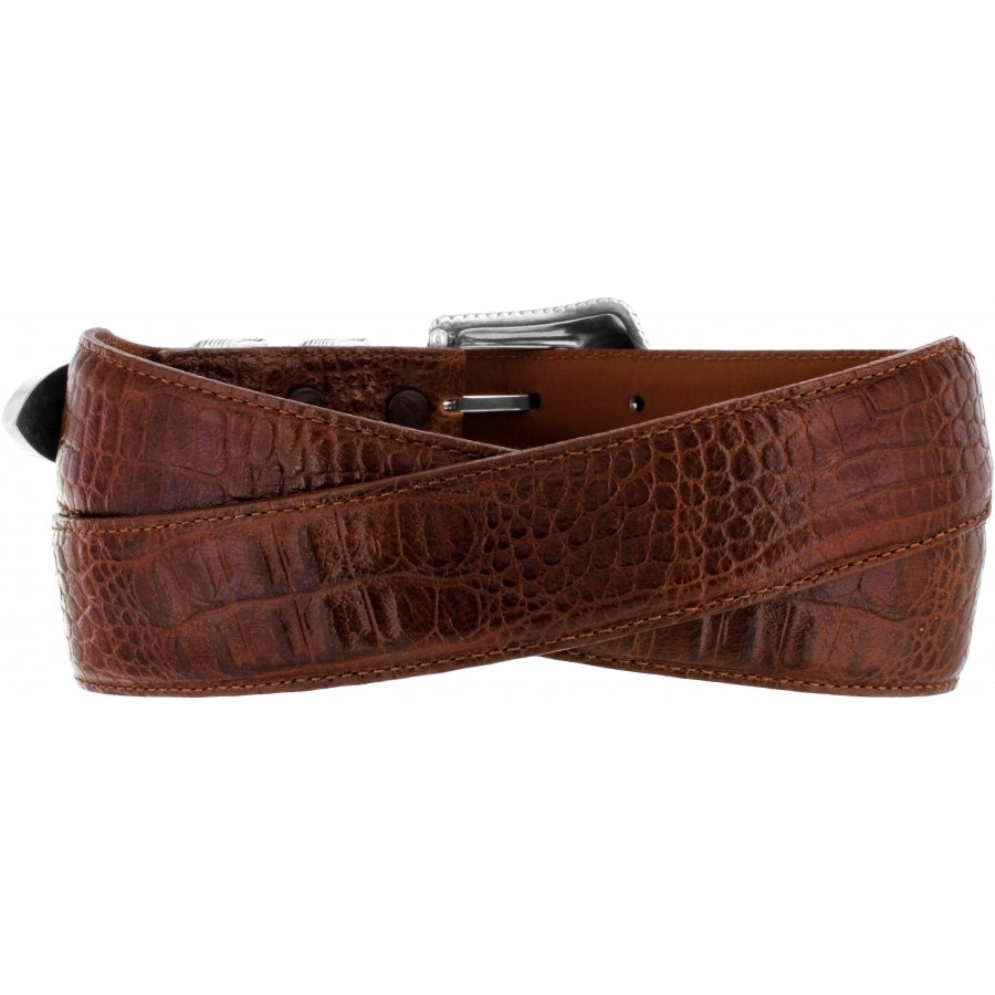 Brown/Tan Country Croc Belt by Tony Lama