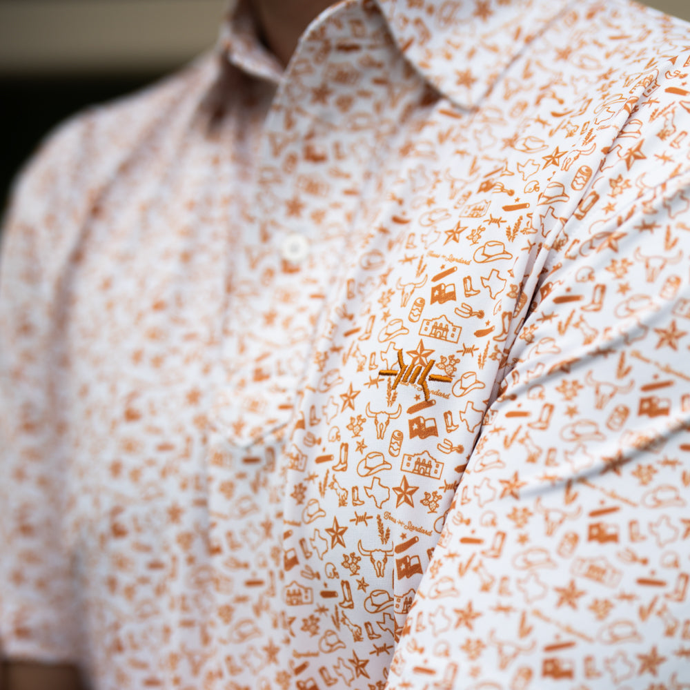Texas Traditions Polo-Burnt Orange by Texas Standard