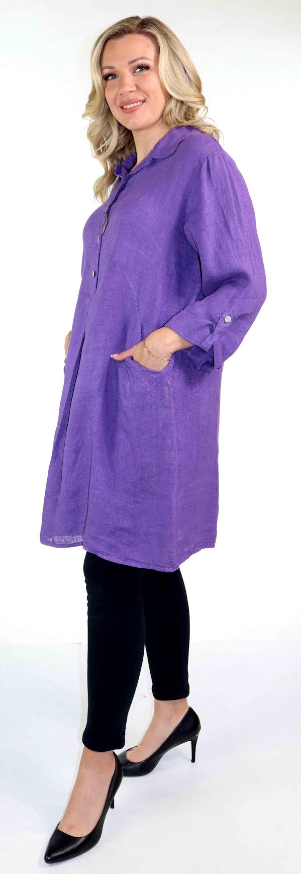 Purple Linen Dress or Tunic