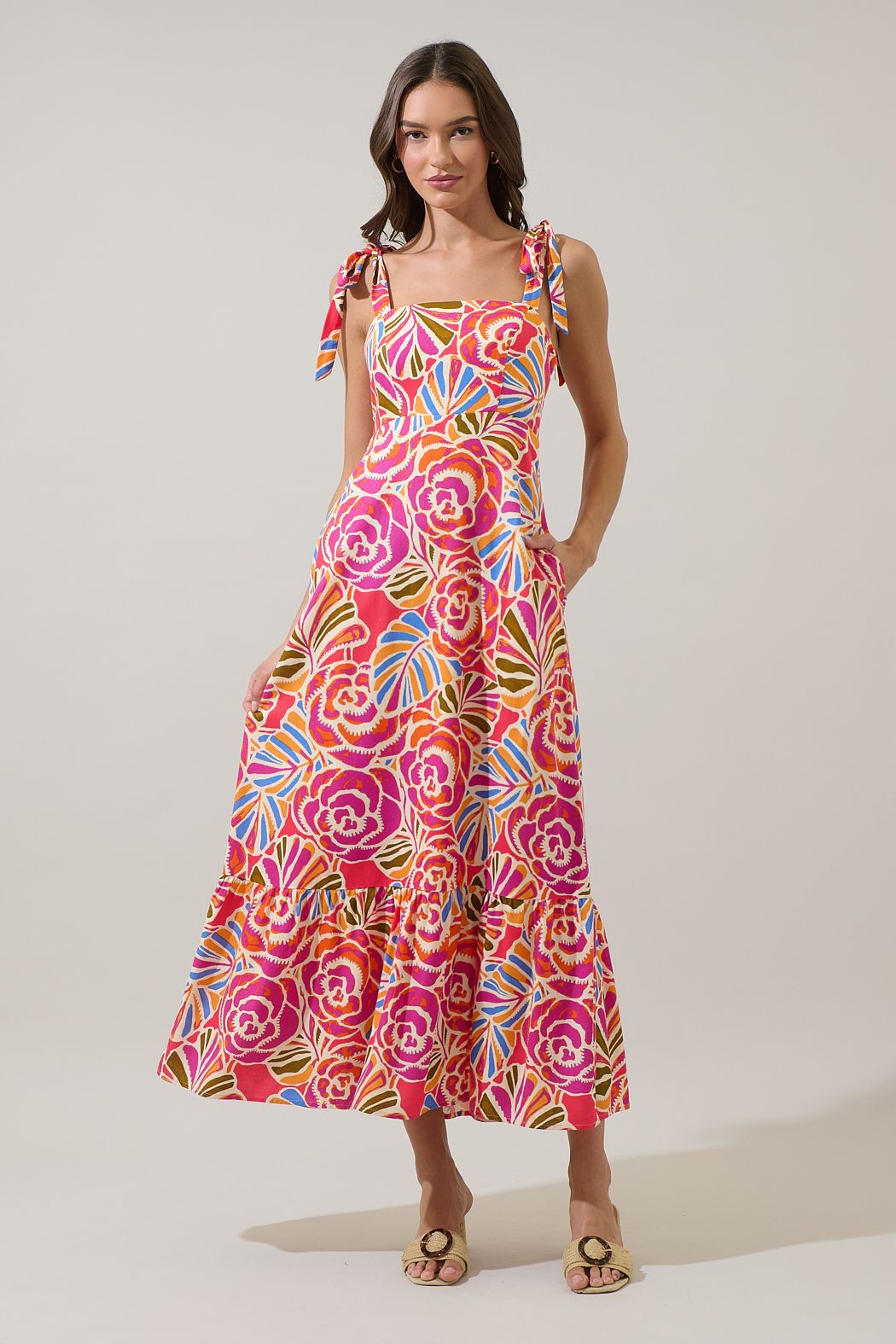 Sunset Bloom Maxi Dress
