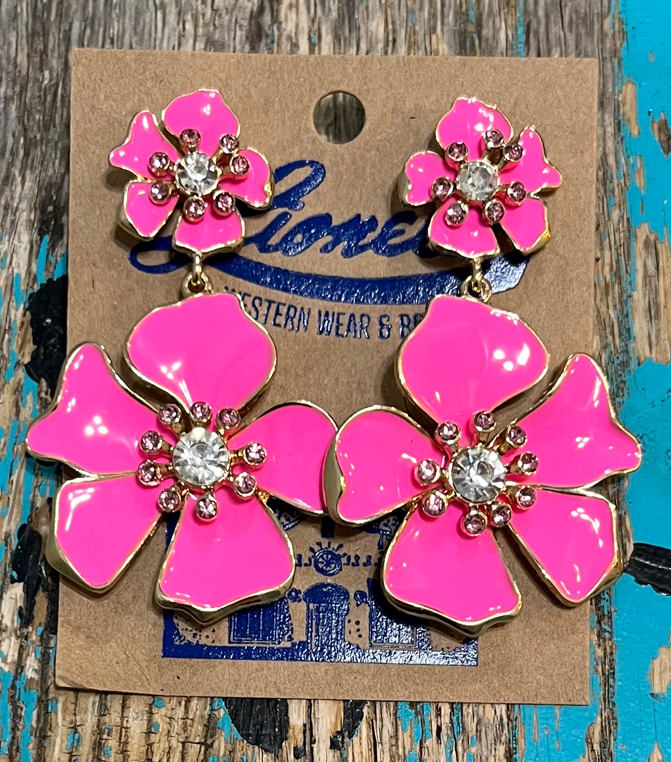 Bubble Gum Pink Bold & Beautiful Flower Earring
