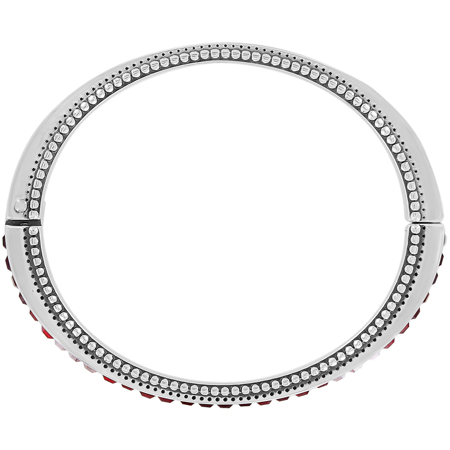 Spectrum Hinged Bangle/Red