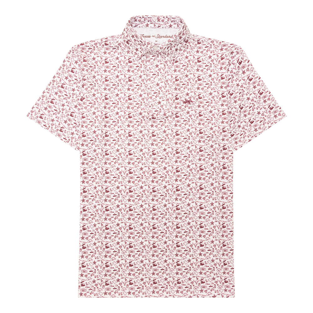 Texas Traditions Polo-Maroon by Texas Standard