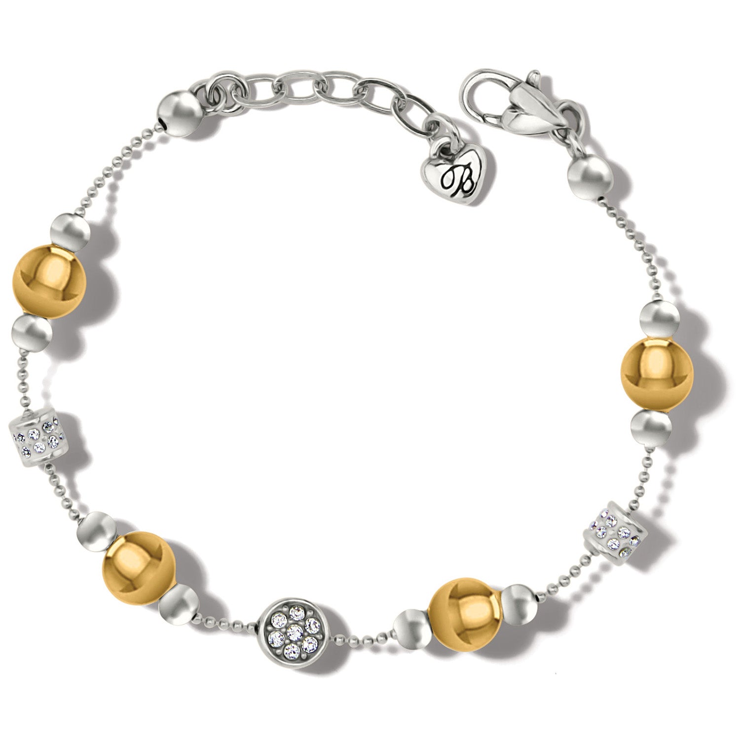 Meridian Prime Station Bracelet Silver-Gold
