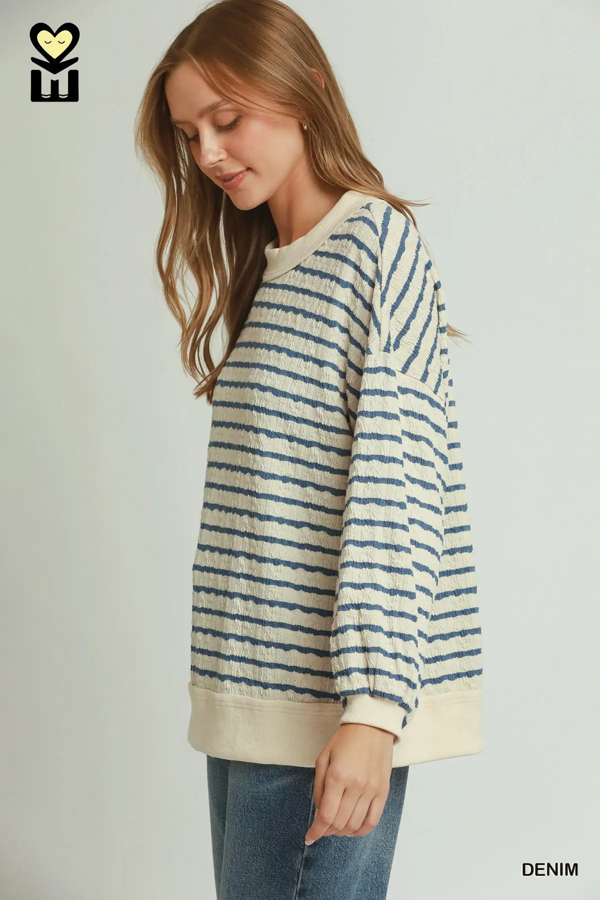 Coastal Cable Stripe Sweater 💙
