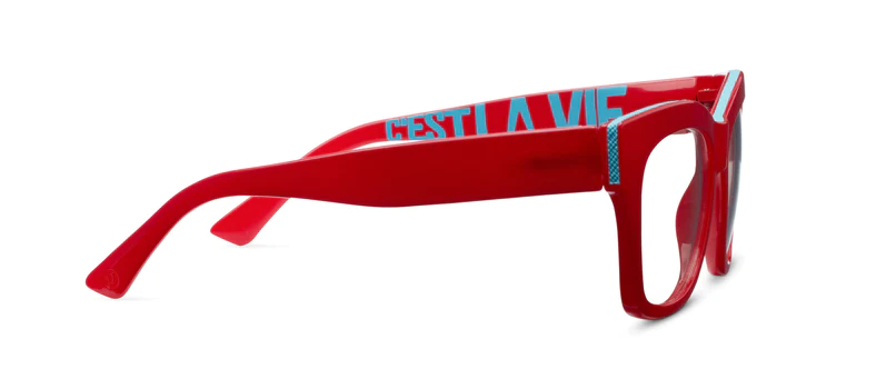 C'est La Vie Red- Peepers Reading Glasses