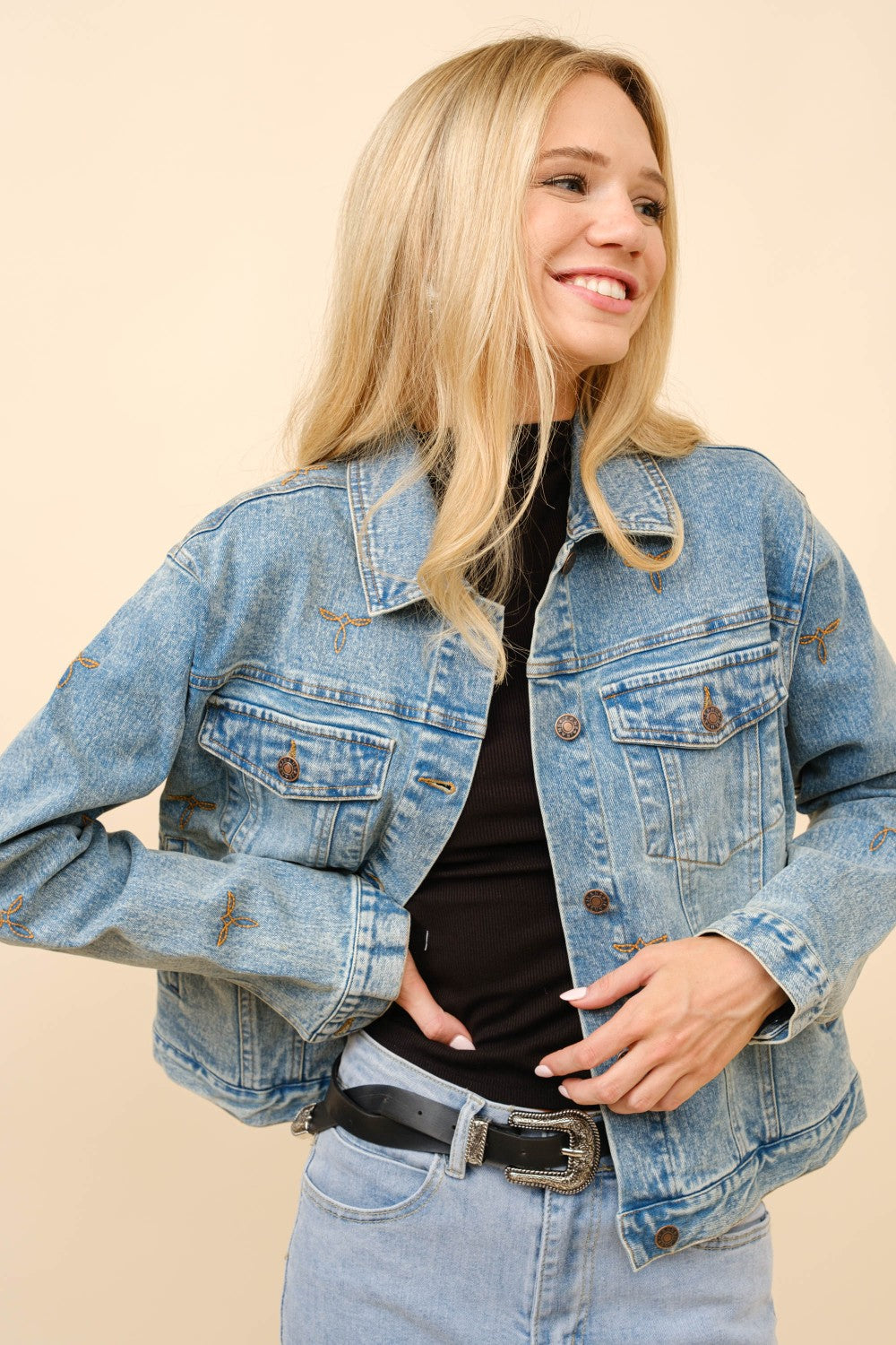 Boot Stitch Denim Trucker Jacket