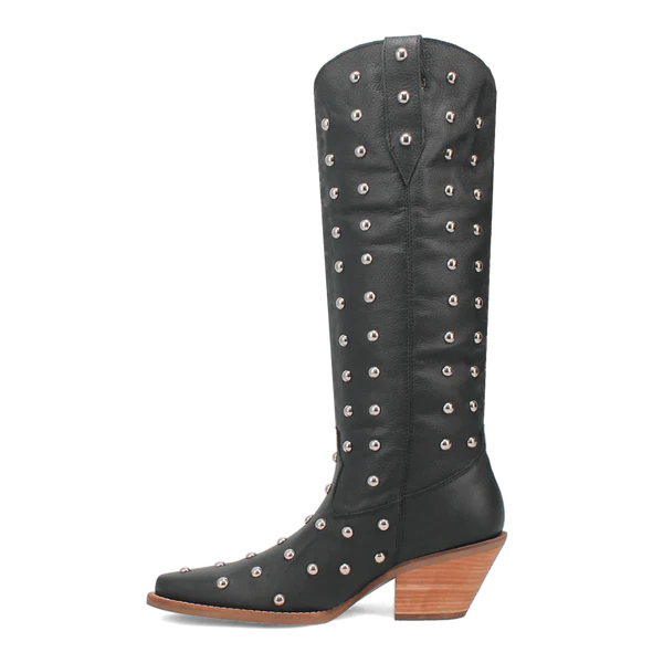Broadway Bunny Black Leather Boot by Dingo