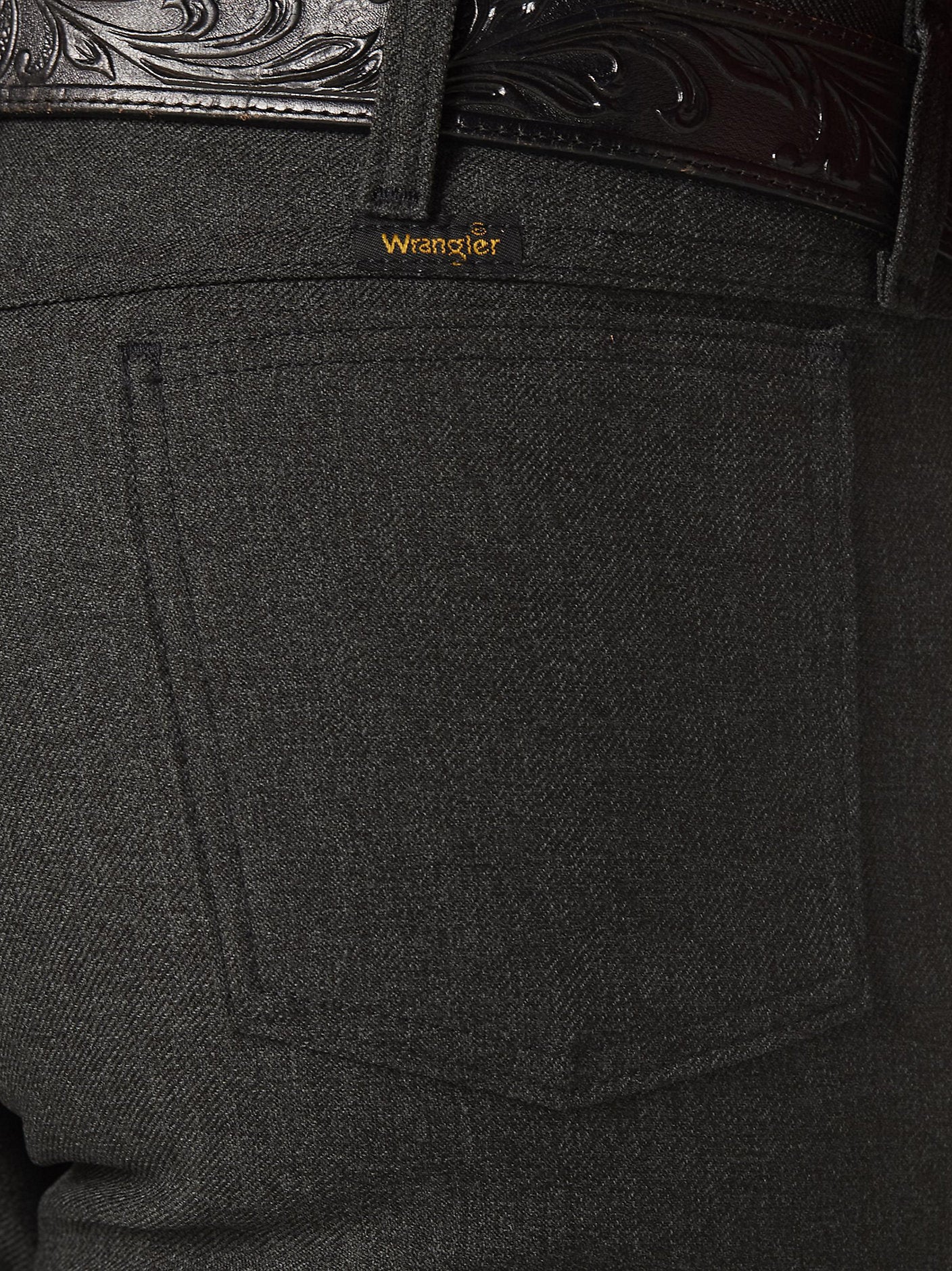 Wrangler Men's Wrancher Heather Black Dress Pants
