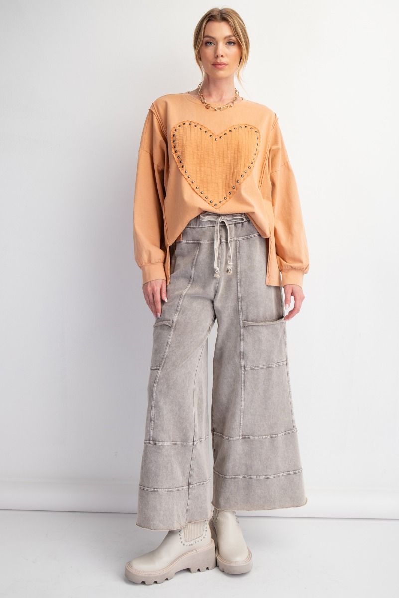 Rolling Stone Mineral Washed Terry Knit Pants