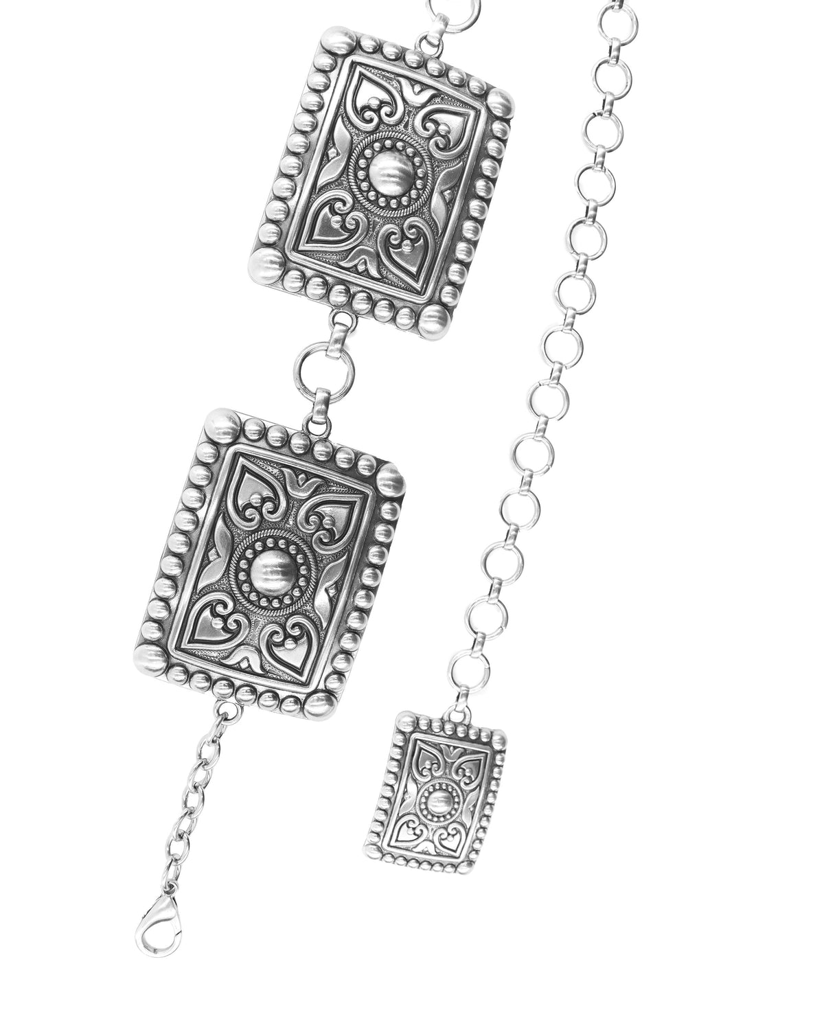Heart Wrangler Rectangular Concho Belt