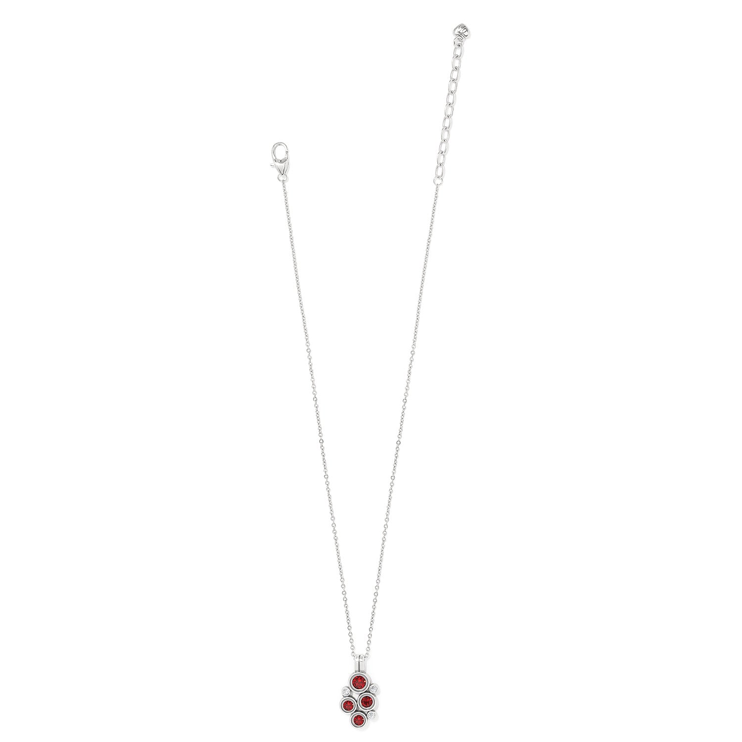 Constella Cluster Necklace /Red