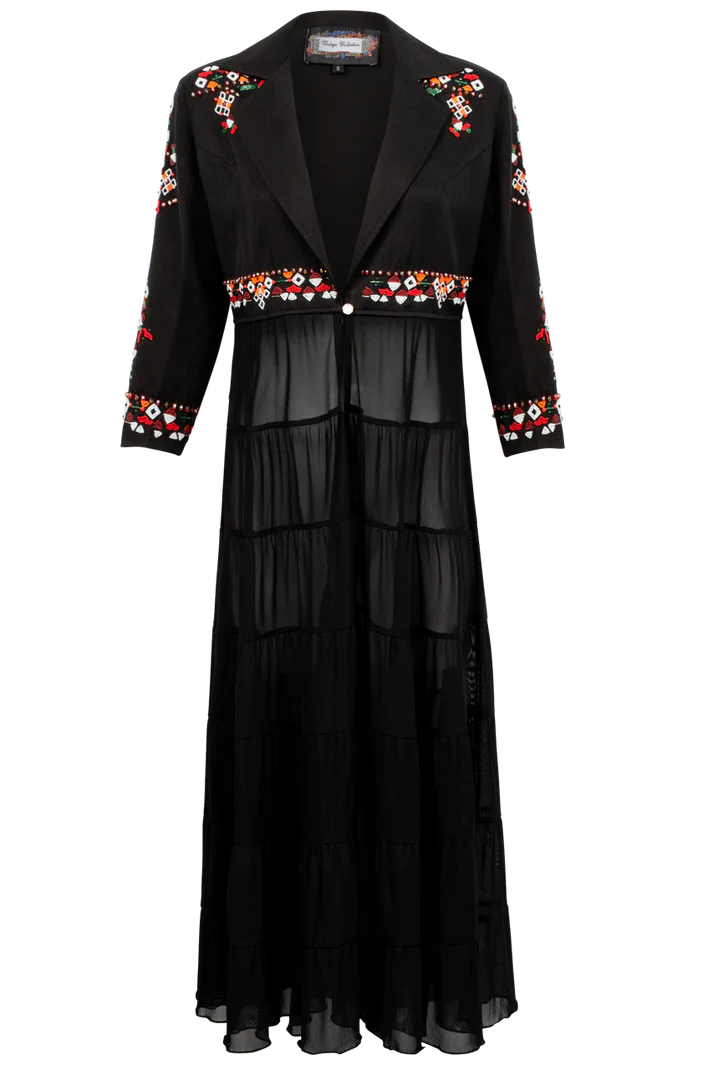Trinity Embroidered Duster by Vintage Collection