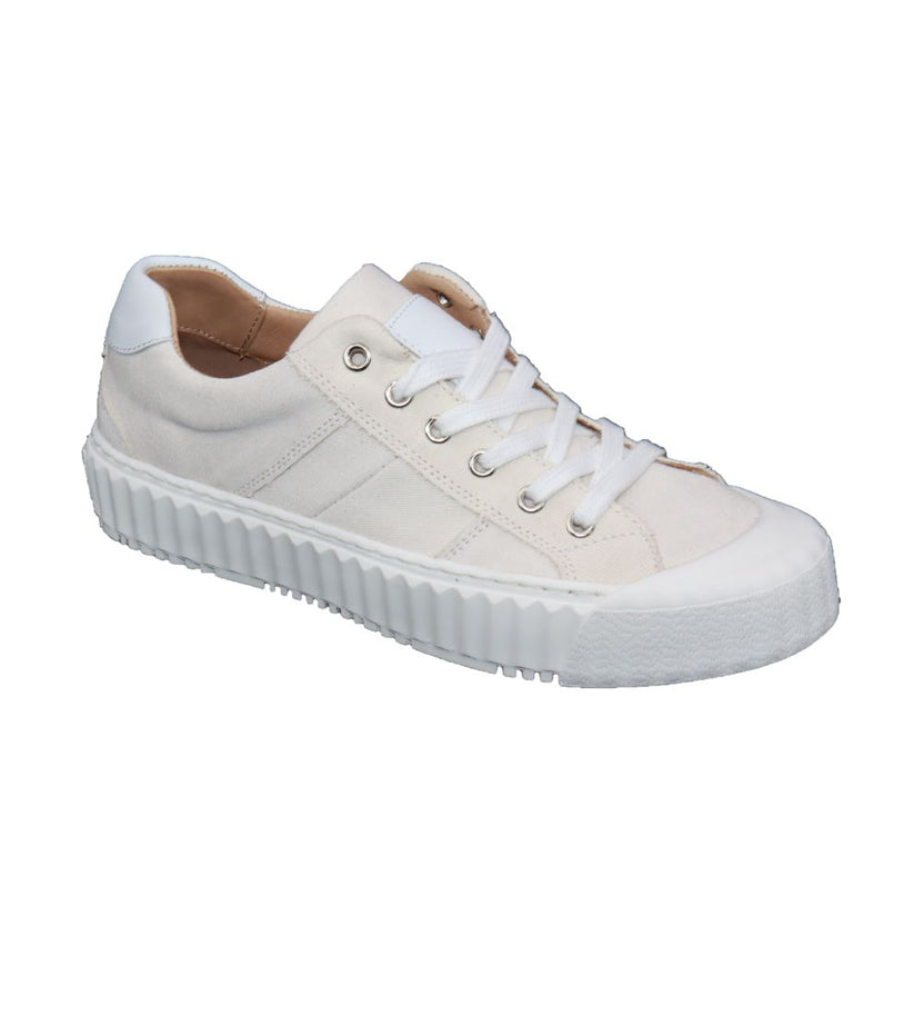 White Ivy Canvas Sneakers by Eric Michael