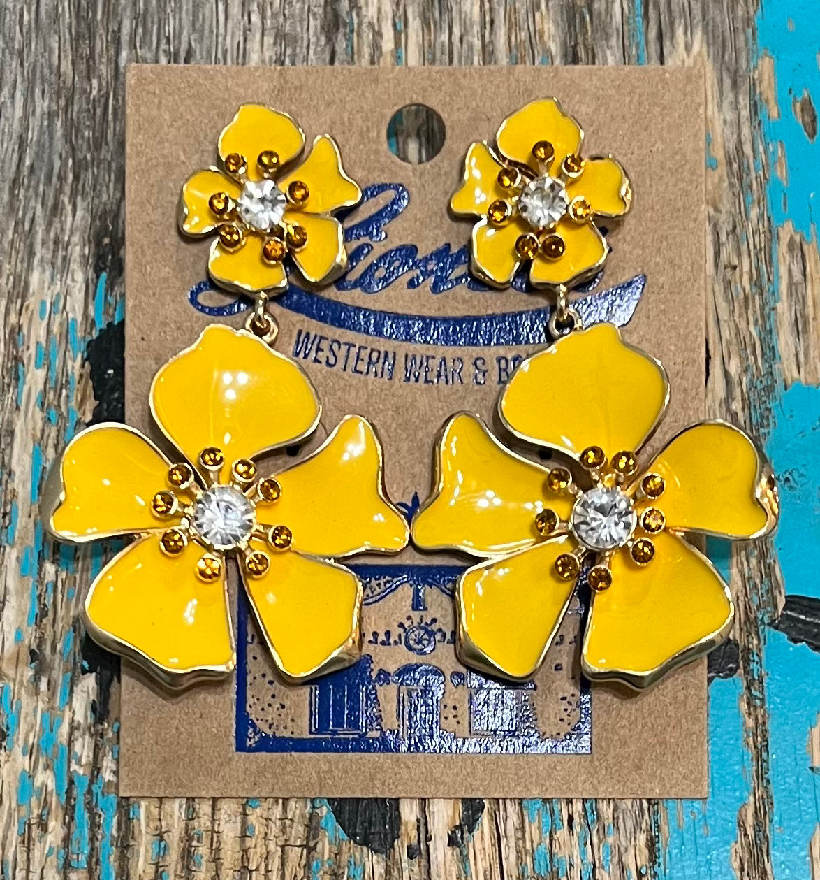 Bold & Beautiful Yellow Flower Earring