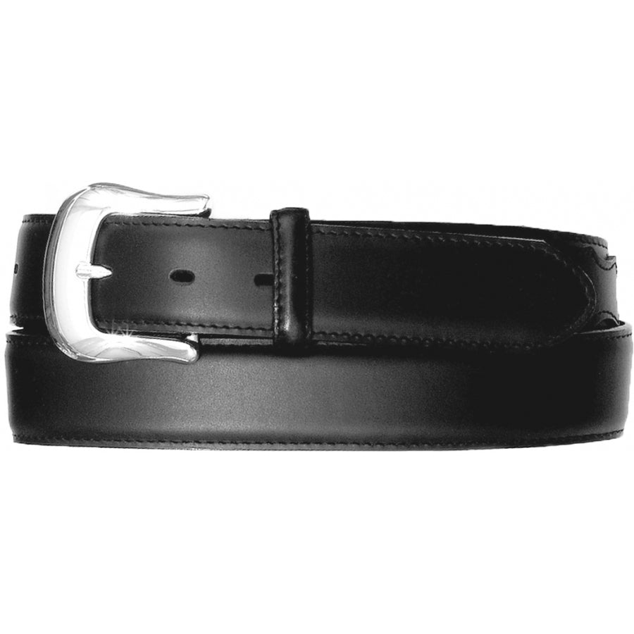 Black Longhorn Buckle & Billet Belt by Tony Lama