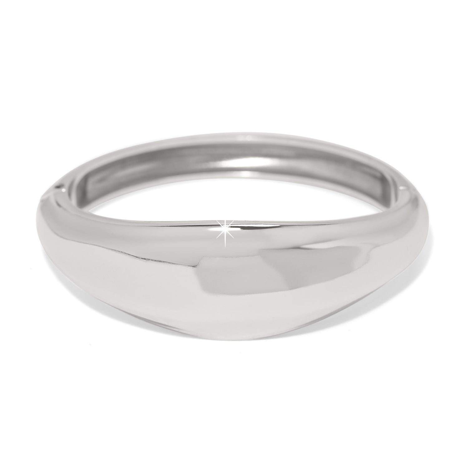 Cascade Lumina Hinged Bangle-Silver