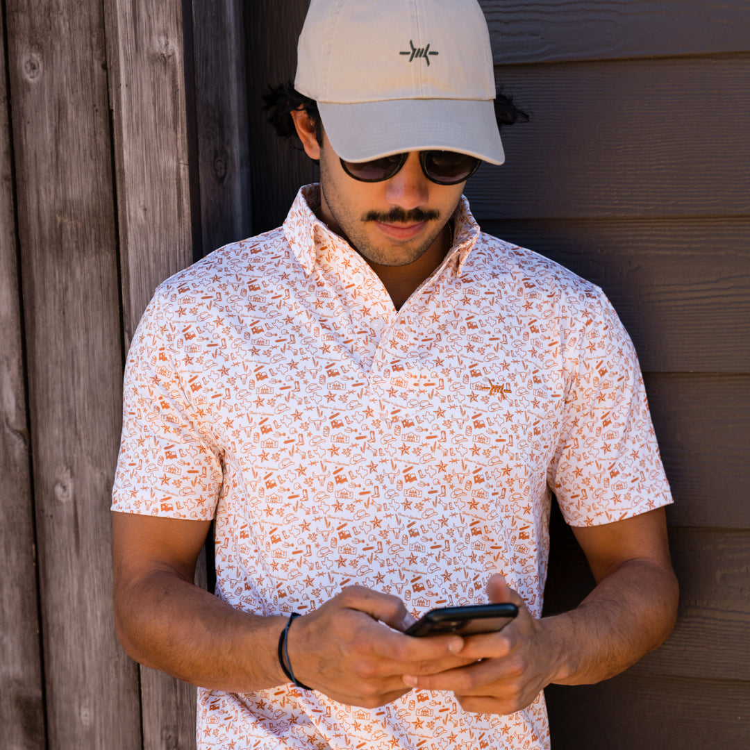 Texas Traditions Polo-Burnt Orange by Texas Standard