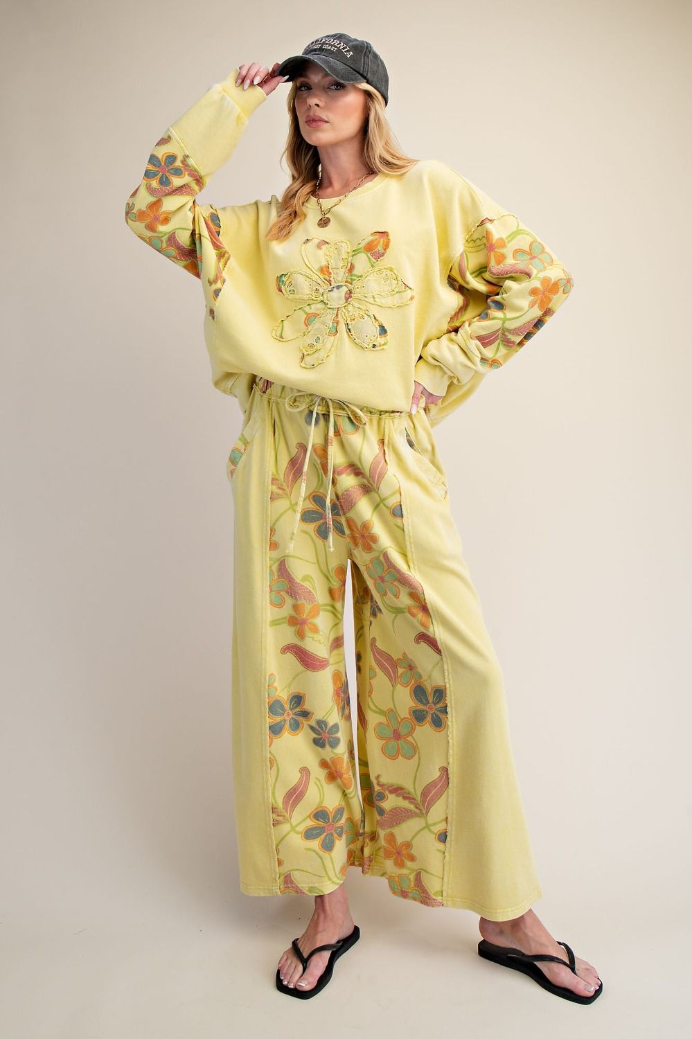 Sunlit Bloom Terry Lounge Set