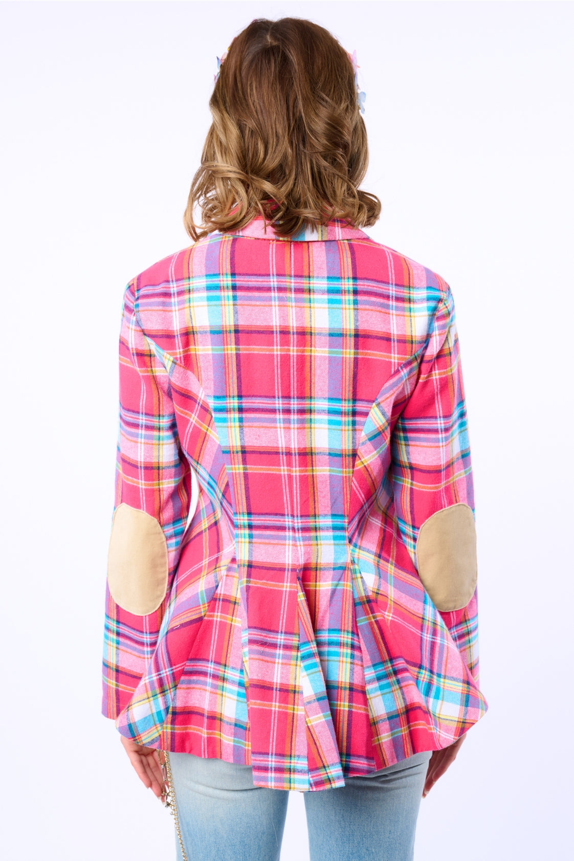 Dulce Plaid Blazer by Aratta