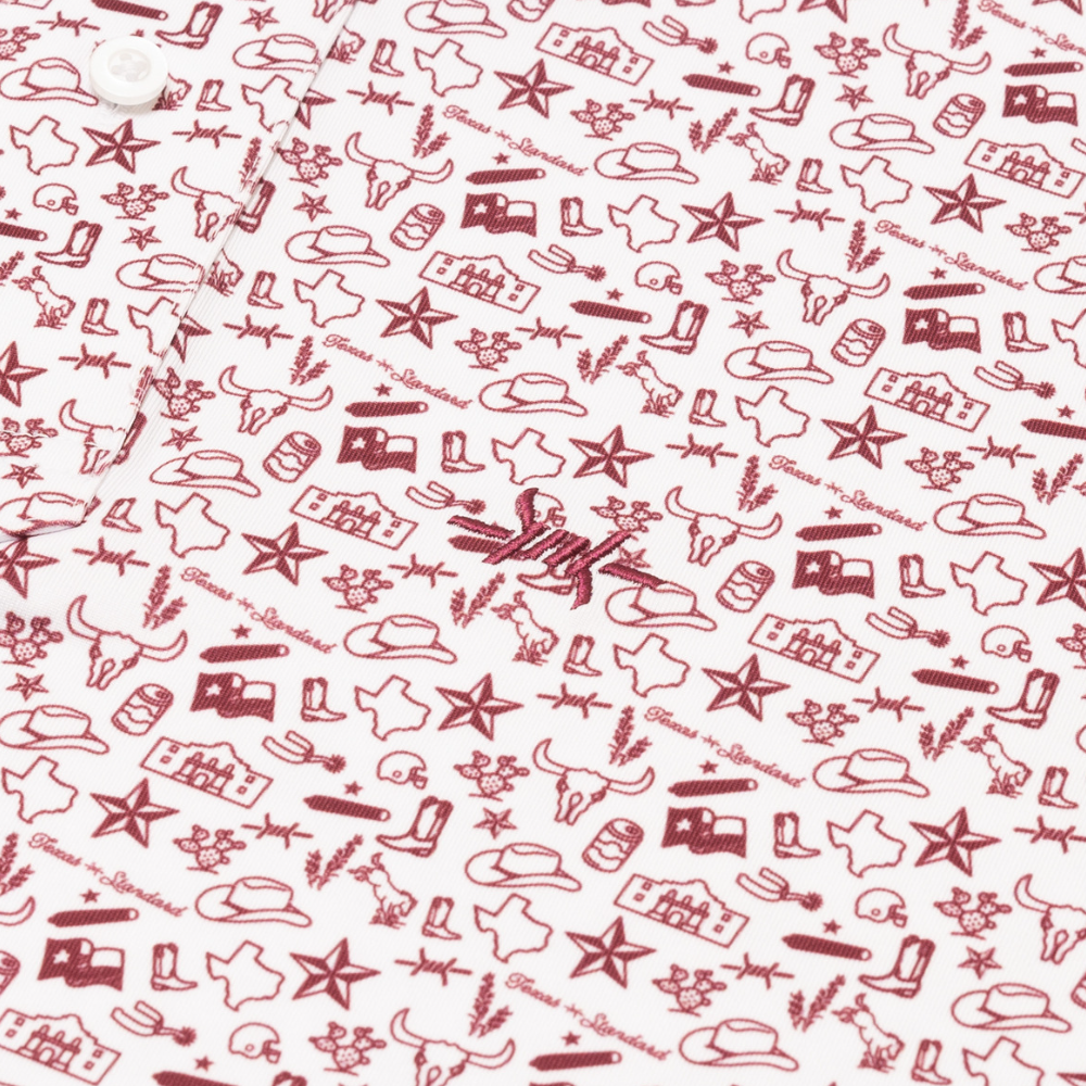 Texas Traditions Polo-Maroon by Texas Standard