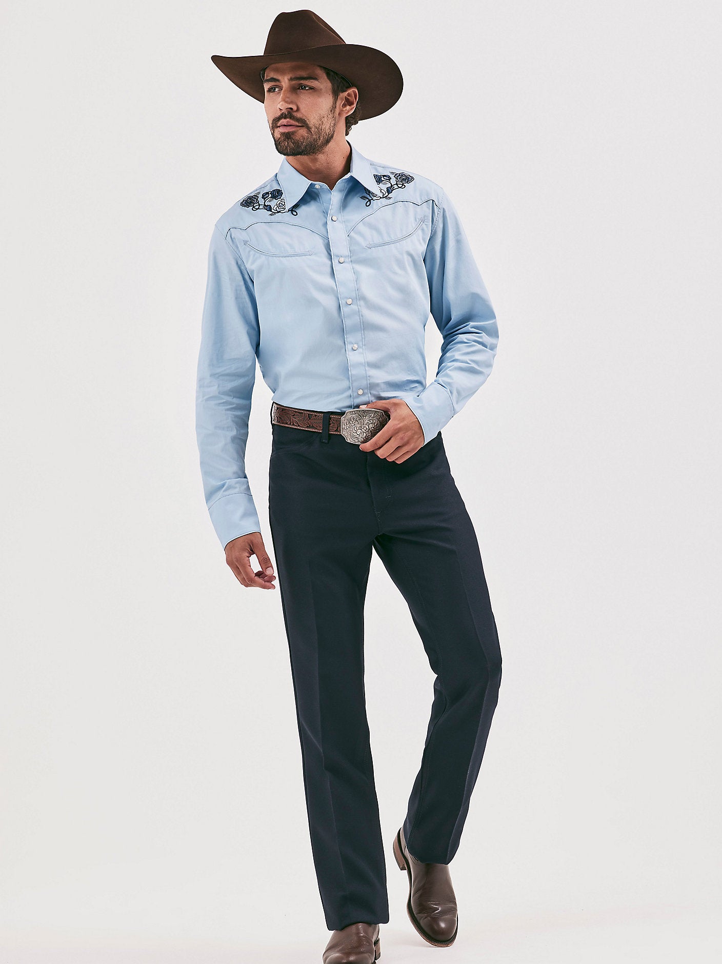 Wrangler Men's Wrancher Navy Pant