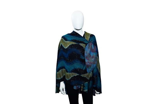 Starry Nights Reversible Cashmere Shawl