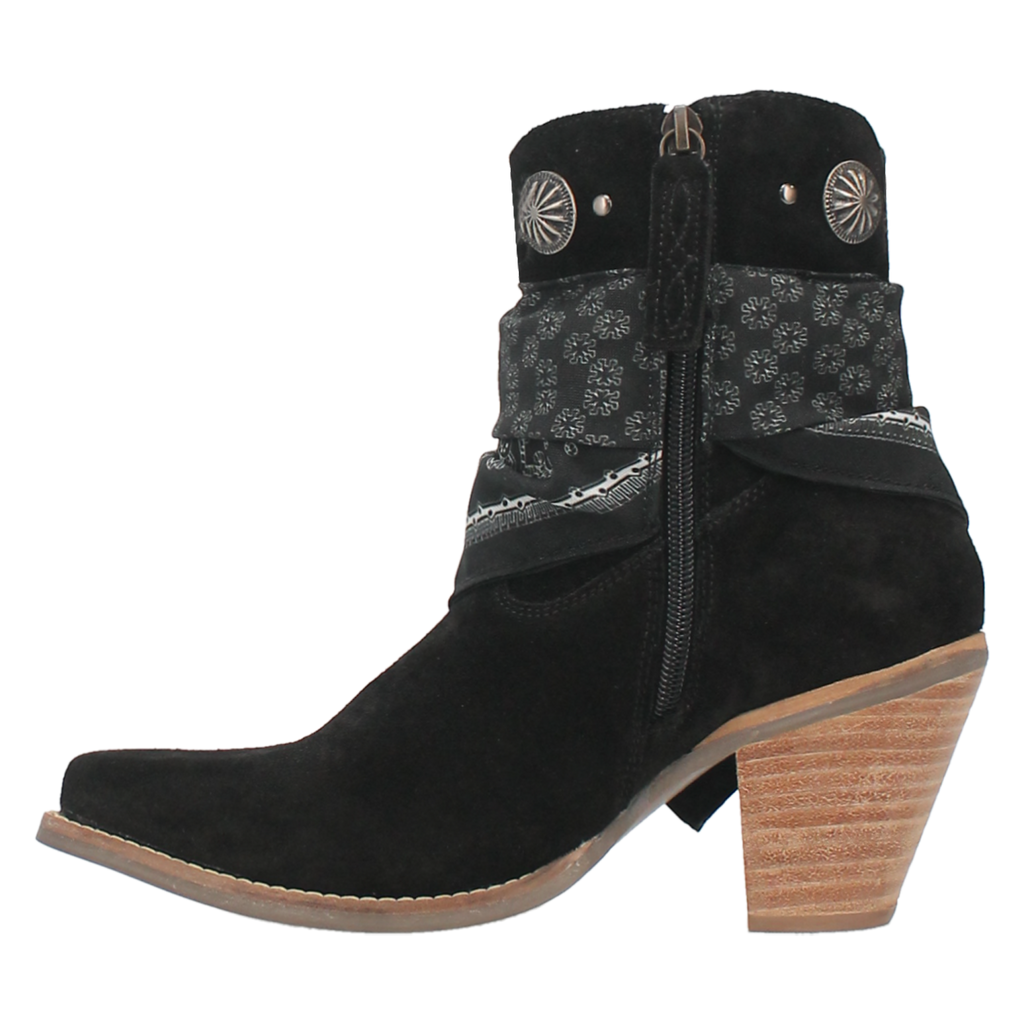 Black Suede Bandita Boots by Dingo