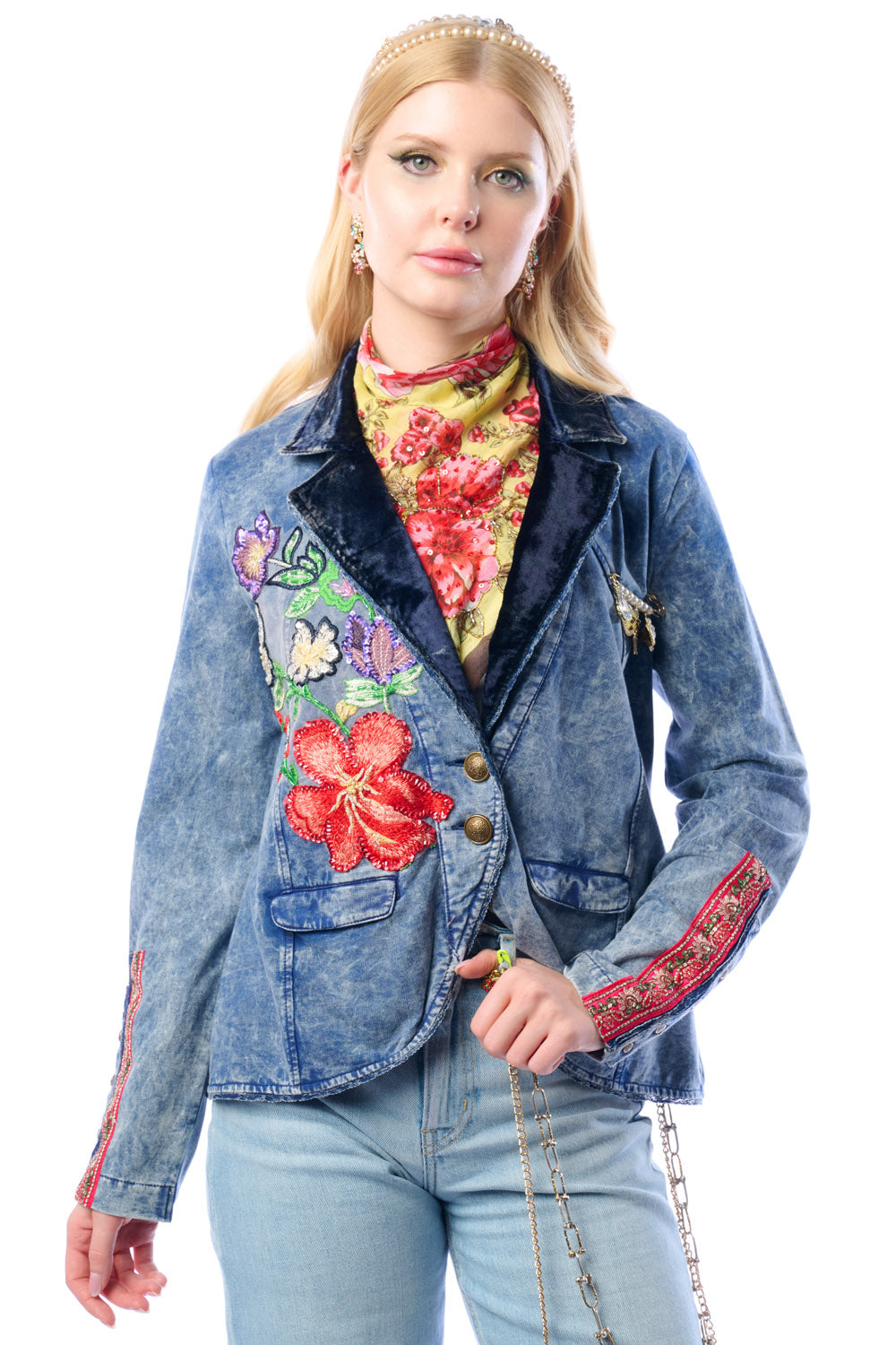 Blue Wash Colonel Jacket by Aratta