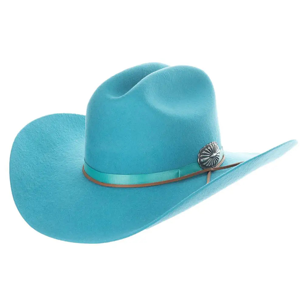 Justin Turquoise Cowgirl Wool Felt Hat