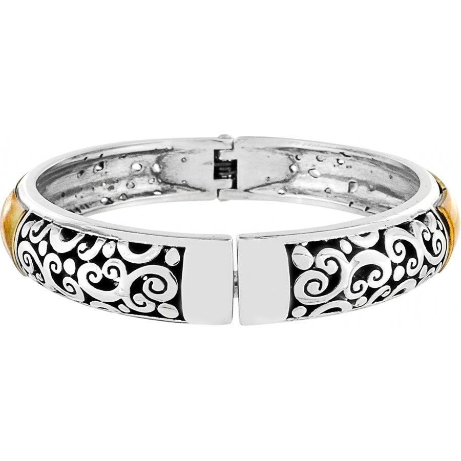 Catania Hinged Bangle/SILVER-GOLD
