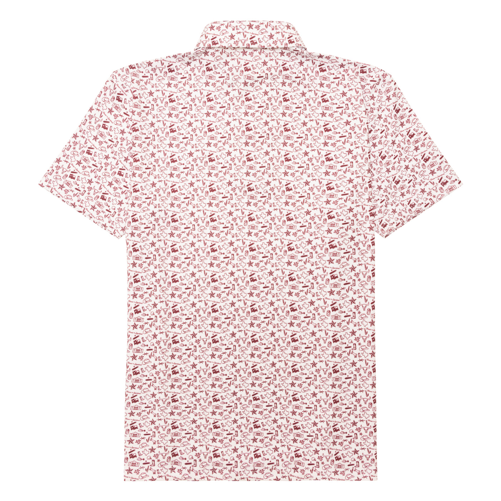 Texas Traditions Polo-Maroon by Texas Standard