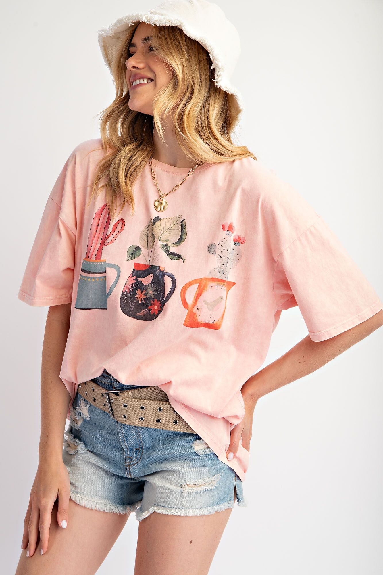 Desert Bloom Boxy Cotton Tee