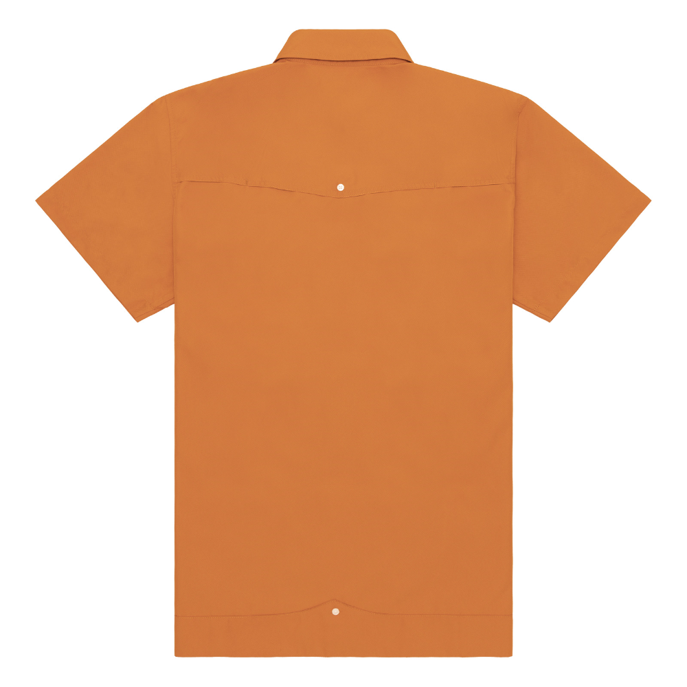 Guayabera Libre-Solid Burnt Orange by Texas Standard