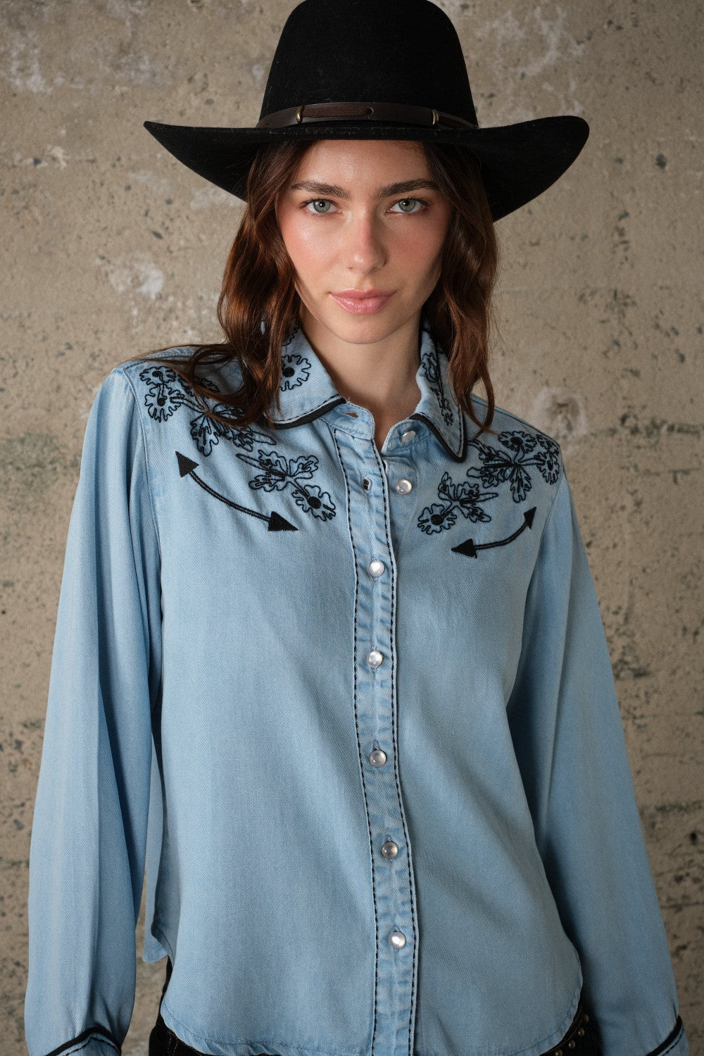 Prairie Rose Western Chambray Shirt 🤠🌼