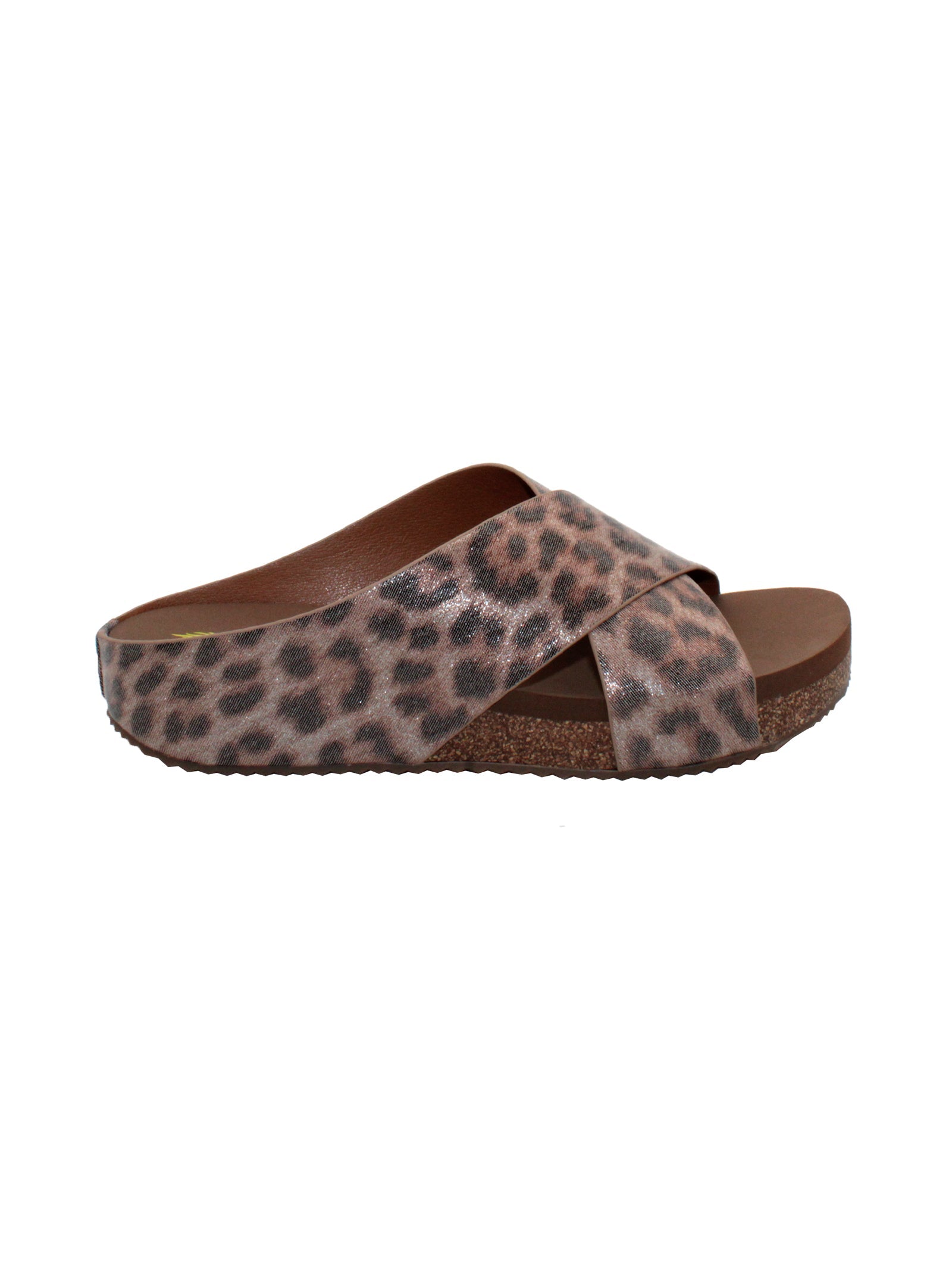 Volatile Ablette Bronze Leopard Slide