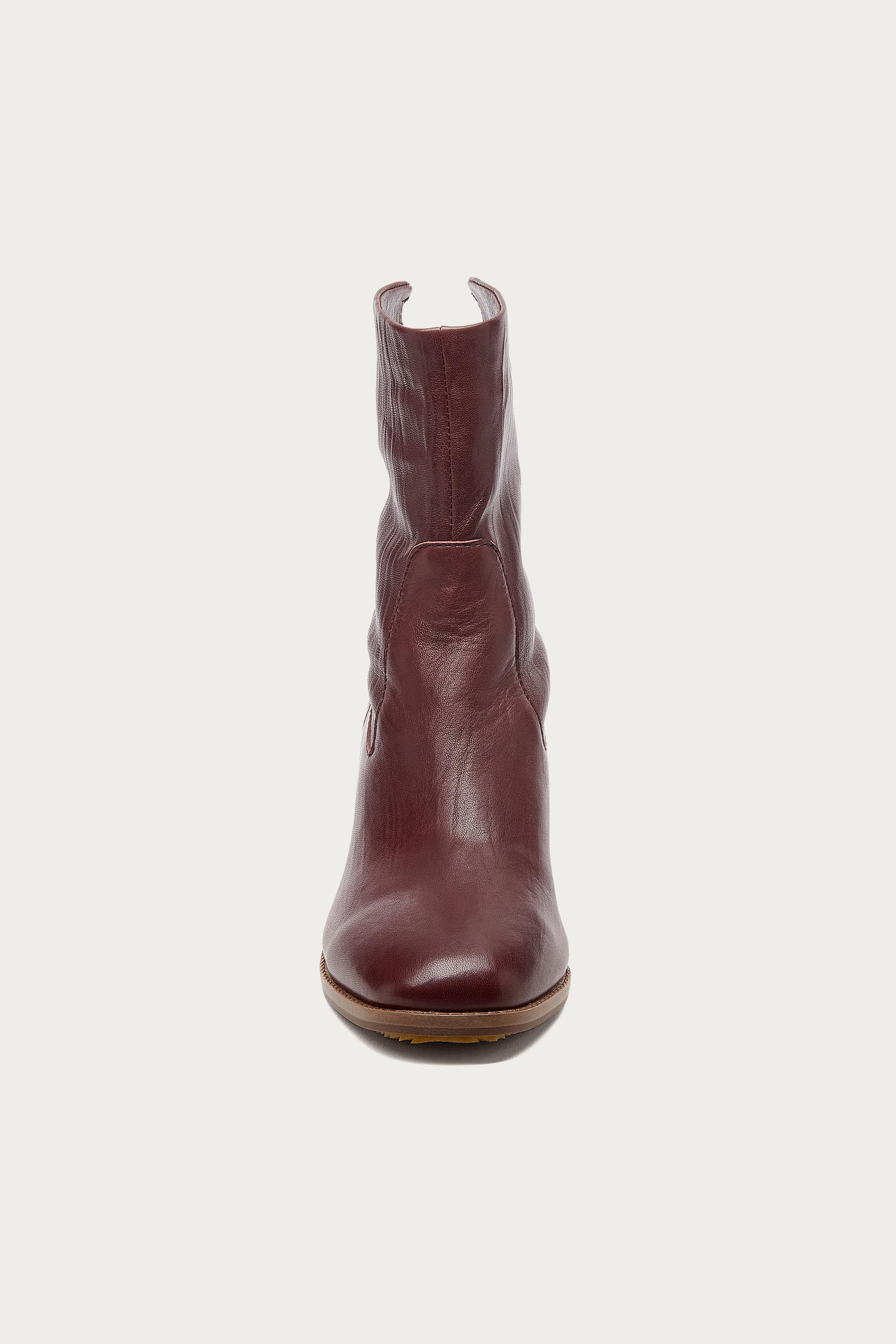 Island Warm Brown Leather Booties by Kelsi Dagger