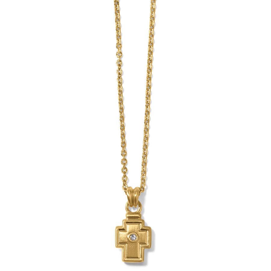 Meridian Zenith Cross Necklace/GOLD