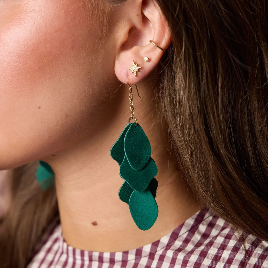 Mistletoe Suede Florence Earrings
