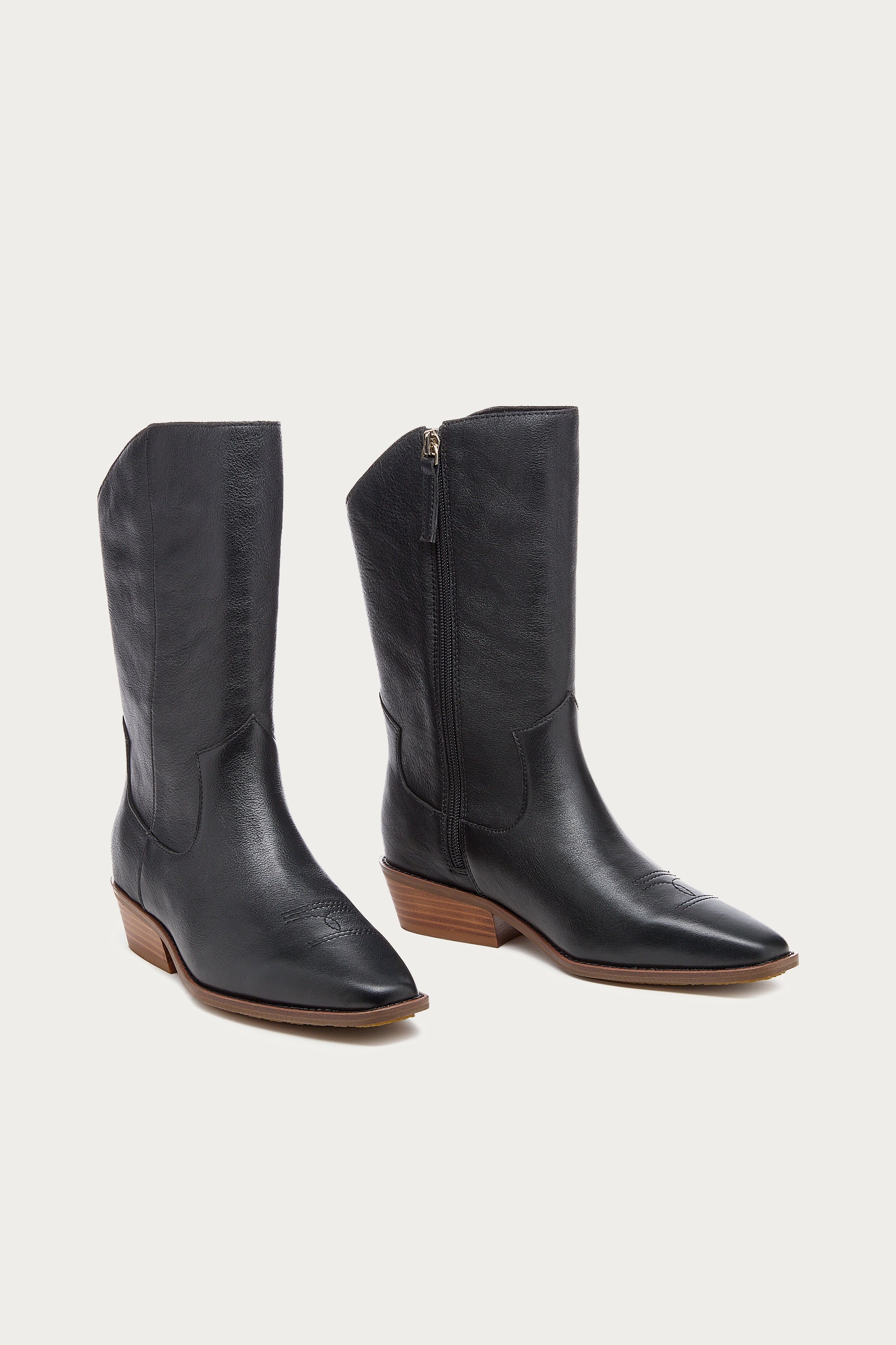 Piper Black Leather Boot by Kelsi Dagger
