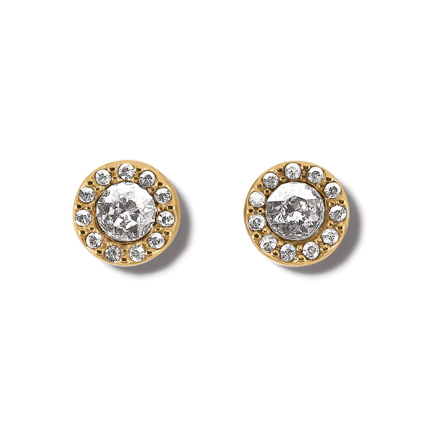 llumina Solitaire Post Earrings-Gold