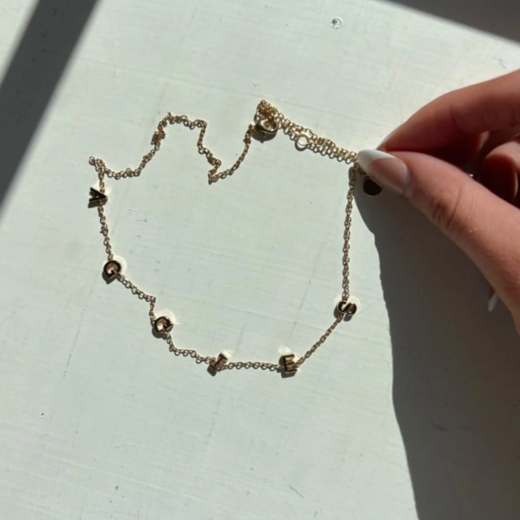 Aggies Initial Necklace