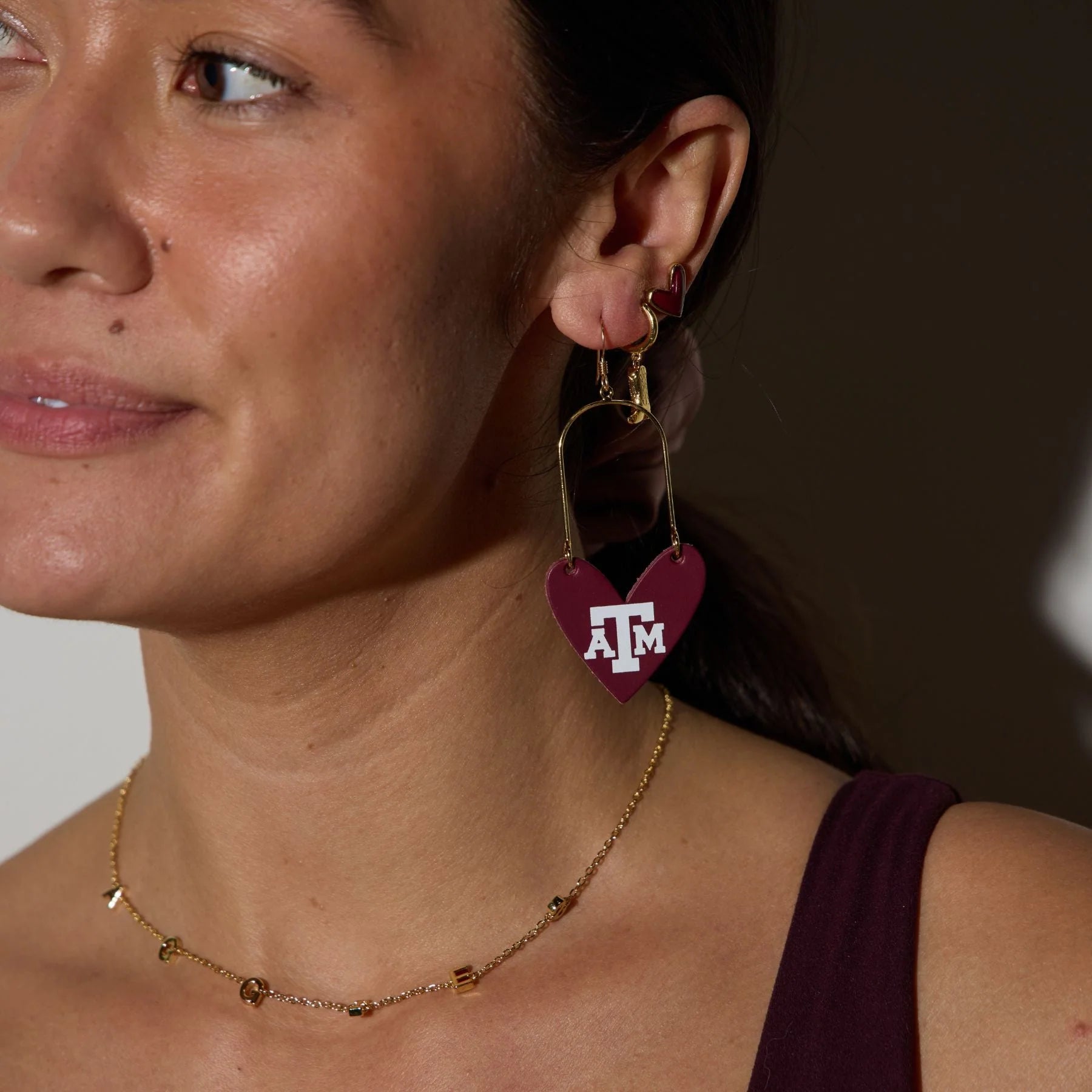 Aggies Initial Necklace
