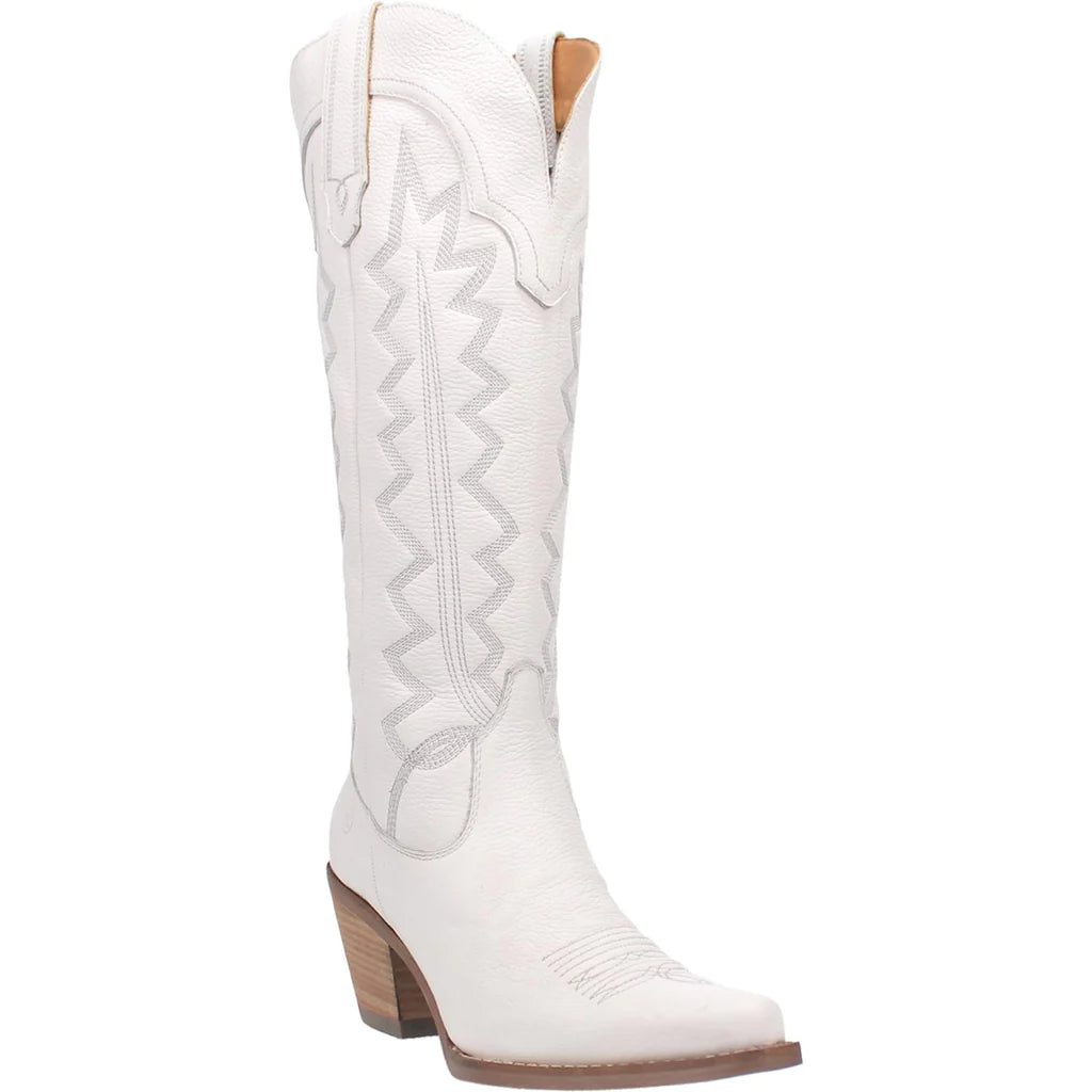 Dingo Ladies High Cotton sand Snip Toe Boots