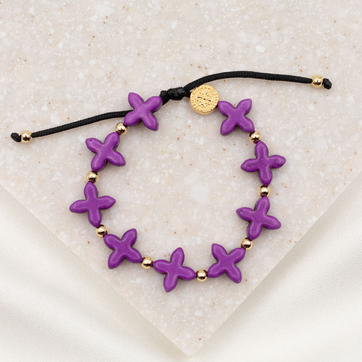 Grounded in Faith Cross Bracelet- Silver